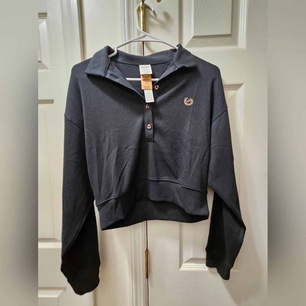 PINK Victoria's Secret Charcoal Turtleneck Top